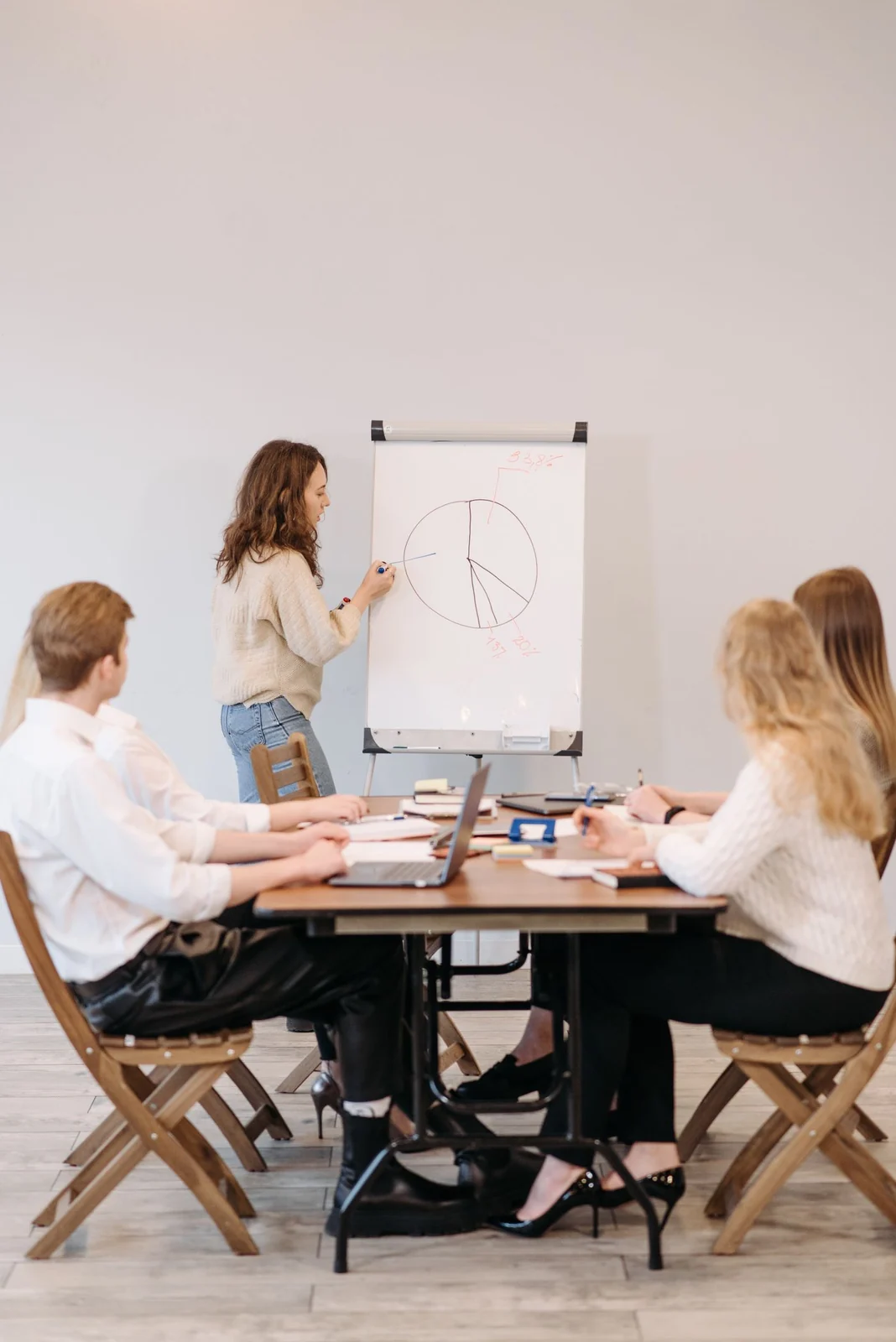 Project planning discussion — illustrative product photography